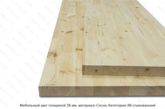 Мебельный щит 28х1200х200