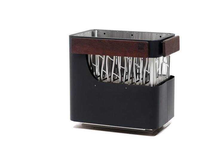 Электрическая каменка BORN STONE(КАМЕНЬ) S150E 15 кВт, для сауны и бани с выносным управлением (черный)